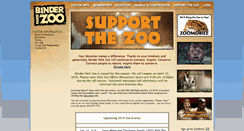 Desktop Screenshot of binderparkzoo.org