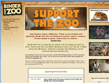 Tablet Screenshot of binderparkzoo.org